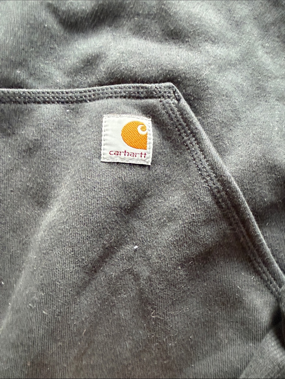 B66 Carhartt Rain Defender Men’s XL Hoodie w Business Logo, VGUC - Picture 4 of 6